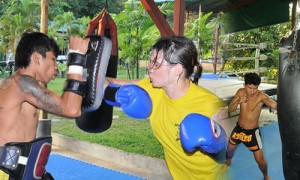 developing punches -- muay thai training camp